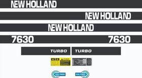 Kit Adesivos New Holland 7630 Turbo Kit Adesivos New Holland 7630 Turbo