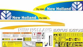 Kit Adesivos - New Holland TL 100 Exitus Kit Adesivos - New Holland TL 100 Exitus