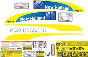 Kit Adesivos - New Holland Tt3840 Para Máquinas Pesadas