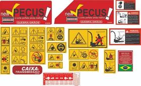 Kit Adesivos New Pecus - Nogueira (quebra-grãos) Kit Adesivos New Pecus - Nogueira (quebra-grãos)