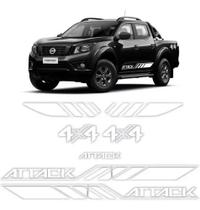 Kit Adesivos Nissan Frontier Attack 4x4 2021 Branco