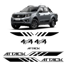 Kit Adesivos Nissan Frontier Attack 4x4 2021 Preto