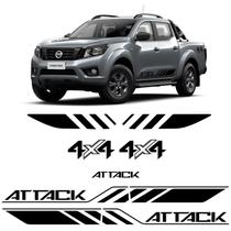 Kit Adesivos Nissan Frontier Attack 4x4 2021/ Preto