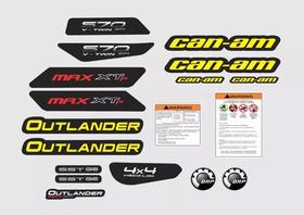 Kit Adesivos - Outlander Max 570 Xtp Can-am Para Quadriciclo