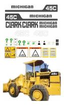 Kit Adesivos Pá Carregadeira Michigan Clark 45c