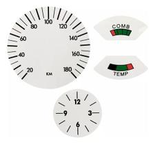 Kit Adesivos Painel Chevrolet Opala Caravan 180km Em Branco Kit Adesivos Painel Chevrolet Opala Caravan 180km Em Branco