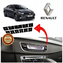 Kit Adesivos Para Botões descascados Do Ar Condicionado Renault Fluence