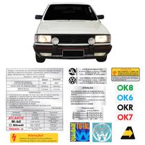 Kit Adesivos Para-brisa Selos Ok + Qualidade Total Linha Vw