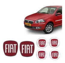 Kit Adesivos Para Fiat Siena 2008/2011 Vermelho - Genérico Kit Adesivos Para Fiat Siena 2008/2011 Vermelho - Genérico