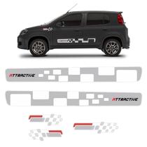 Kit Adesivos Para Fiat Uno Attractive 2011/2021 Faixas
