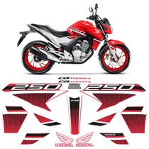 Kit Adesivos Para Moto Honda CB 250 Twister 2022 Faixas