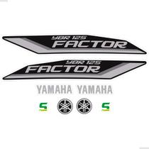 Kit Adesivos Para Moto Yamaha Factor 125 YBR 2011 + Emblemas