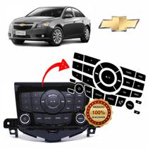 Kit Adesivos para os Botões do Rádio Chevrolet Cruze - Restauração dos botões descascados Kit Adesivos para os Botões do Rádio Chevrolet Cruze - Restauração dos botões descascados