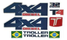 Kit Adesivos Para Troller T4 4x4 Diesel