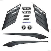 Kit Adesivos Para Yamaha Fazer 150 ED Flex 2022 Moto Preta - SPORTINOX