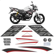 Kit Adesivos Para Yamaha Fazer 150 SED 2017/2018 Moto Branca