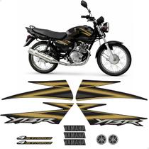 Kit Adesivos Para Yamaha Ybr 125 2006 Moto Preta + Emblemas