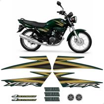 Kit Adesivos Para Yamaha Ybr 125 2006 Moto Verde + Emblemas