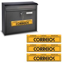 Kit Adesivos Placa de Correios Jornais, Cartas e Revistas Kit Adesivos Placa de Correios Jornais, Cartas e Revistas