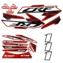 Kit Adesivos Plástico Take Biker 4ction Crf 250f 2018 Em Diante Kit Adesivos Plástico Take Biker 4ction Crf 250f 2018 Em Diante