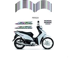 Kit Adesivos Ploter Roda Honda Biz 110 Preto Kit Adesivos Ploter Roda Honda Biz 110 Preto