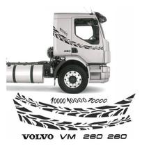 Kit Adesivos Preto Compatível Volvo Vm 260 10000 Kitv260P