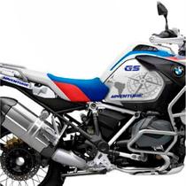 KIT Adesivos Protetor Tanque BMW R1250 GS Adventure Rallye Rosa dos Ventos Azul