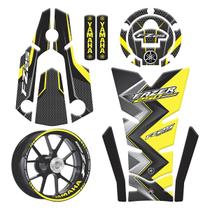 Kit Adesivos Protetores e Friso Yamaha Fazer FZ25 Amarelo Kit Adesivos Protetores e Friso Yamaha Fazer FZ25 Amarelo