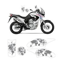 Kit Adesivos Protetores Honda XL750 Transalp Cinza Branco
