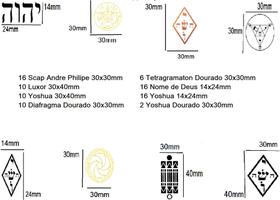 Kit Adesivos Radiestésicos Sortidos Proteção E Saúde