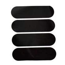 Kit Adesivos Refletivo Preto para Capacete Padrão Contran Kit Adesivos Refletivo Preto para Capacete Padrão Contran