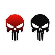 KIT Adesivos Resinados Caveira Justice Skull Preto Vermelho KIT Adesivos Resinados Caveira Justice Skull Preto Vermelho