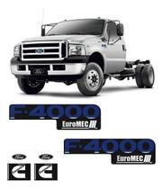 Kit Adesivos Resinados Preto Compatível F-4000 Cummins