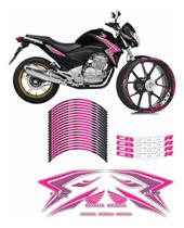 Kit Adesivos Rosa Carenagem Honda Cb 300r 2015 R