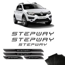 Kit Adesivos Sandero Stepway 15 Grafite + Soleira Protetora Kit Adesivos Sandero Stepway 15 Grafite + Soleira Protetora