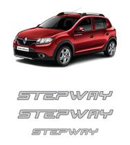 Kit Adesivos Sandero Stepway 2012 Lateral E Traseiro Prata