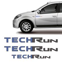 Kit Adesivos Sandero TechRun 2012 Até 2014 Lateral E Traseiro Kit Adesivos Sandero TechRun 2012 Até 2014 Lateral E Traseiro