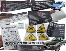 Kit Adesivos Saveiro G4 1.6 E 1.8 2005 A 2010 (Kit Completo De Selos Informativos)