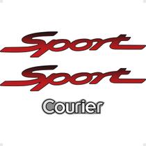 Kit Adesivos Sport Courier Emblema Lateral Traseiro Genérico