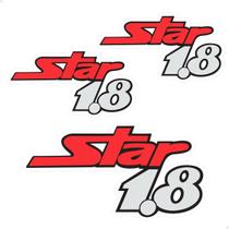Kit Adesivos Star 1.8 Gol Quadrado 1989 Emblemas - Genérico Kit Adesivos Star 1.8 Gol Quadrado 1989 Emblemas - Genérico