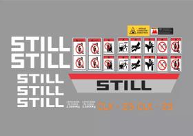 Kit Adesivos Still CLX-25 26un Vinil UV Compatível Kit Adesivos Still CLX-25 26un Vinil UV Compatível
