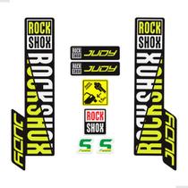 Kit Adesivos Suspensão Para Bike Rock Shox Judy Verde Neon Kit Adesivos Suspensão Para Bike Rock Shox Judy Verde Neon