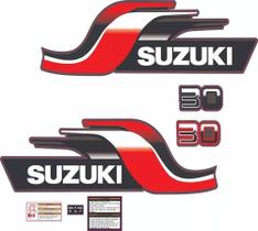 Kit Adesivos Suzuki 30 Hp Para Motor De Popa