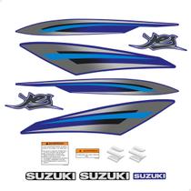 Kit Adesivos Suzuki Yes 125 2009/2010 Moto Azul + Emblemas Kit Adesivos Suzuki Yes 125 2009/2010 Moto Azul + Emblemas