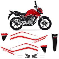 Kit Adesivos Tanque Moto Honda Cg Titan 160 2018 Até 2020