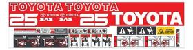 Kit Adesivos Toyota 25 Sas Para Empilhadeira