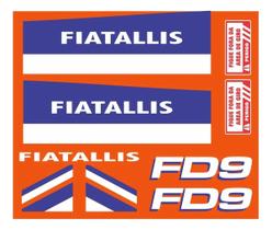 Kit Adesivos Trator Esteira Compatível Fiatallis FD9 Kit Adesivos Trator Esteira Compatível Fiatallis FD9