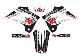Kit Adesivos Trilha Compatível GasGas EC250 02-06 Preto/Branco/Vermelho Kit Adesivos Trilha Compatível GasGas EC250 02-06 Preto/Branco/Vermelho