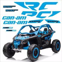 Kit Adesivos Utv Canam Maverick Xrc Turbo Rr Azul Wb627