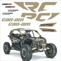 Kit Adesivos Utv Canam Maverick Xrc Turbo Rr Dourado Wb628